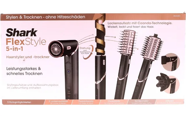 Shark Flexstyle 5-in-1 Multistyler Hd440eu Sort & Rosaguld