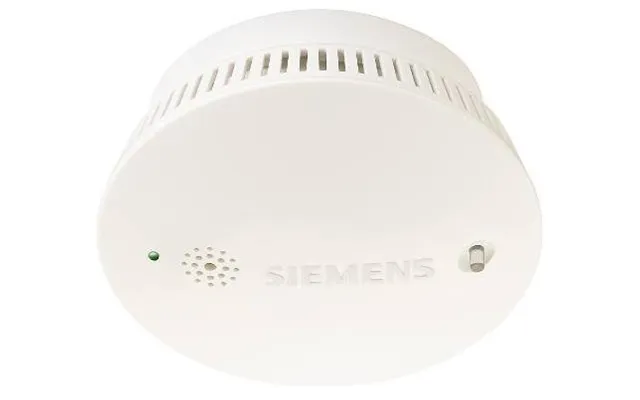 Siemens Røgdetektor Røgalarm Sd230n Titanium Hvid Til 230v Med 9v Batteribackup