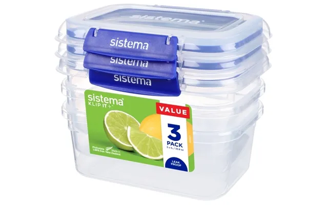 Sistema Rectangle Klip It Plus 3-pak 1 L