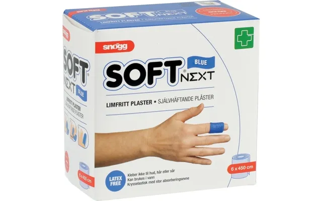Skumforbinding, Snögg Soft Next, 4,5m X 6cm, Blå, Selvhæftende, Latexfri - 1 Rulle