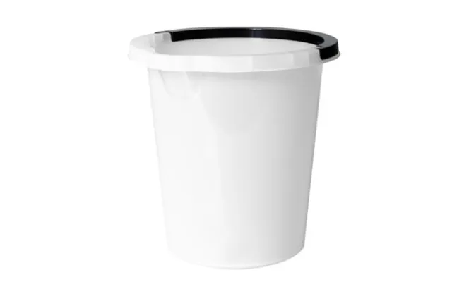 Spand 5 Ltr Rund Med Hank Hvid