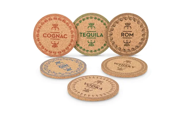 Spiritus Coaster - Cork 6 Stk