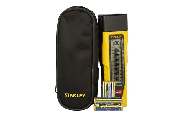 Stanley 0-77-030, Modstand Pin , Beton, Mortar, Gips, Træ, Digital, Sort, Gul, 6 - 44%, 0,2