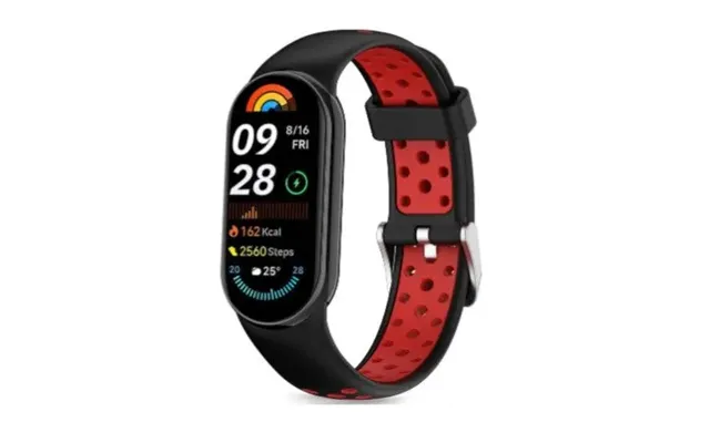 Tech-protect Iconband Air Rem Til Xiaomi Smart Band 8 9 10 Nfc - Sort Og Rød