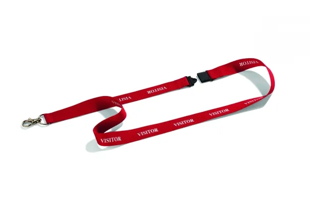 Tekstilhalsbånd Durable 20 Visitor Rød - 10 Stk.