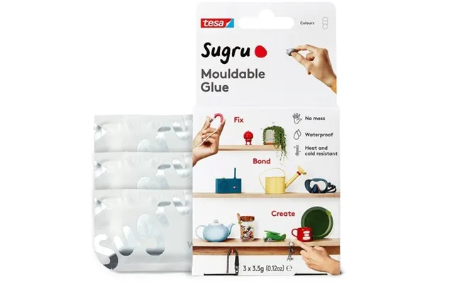 Tesa Sugru Universalklæber 3 Stk. Hvid
