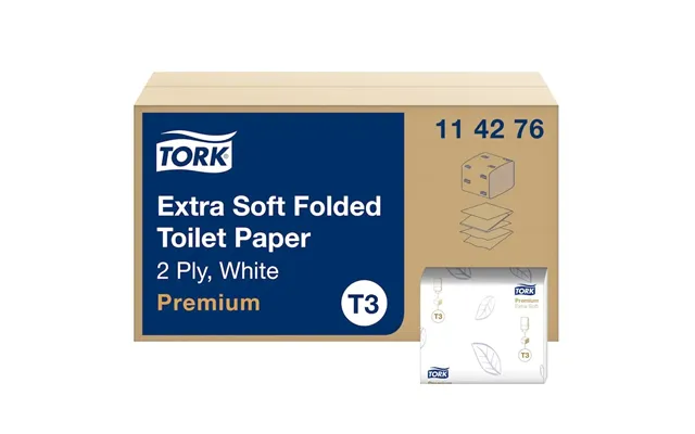 Toiletpapir Tork T3 Premium Ekstra Soft 2-lags Hvid - 30 Pakker X 252 Stk