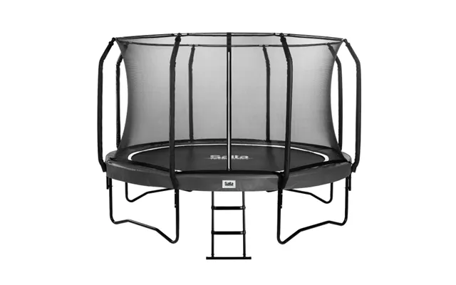 Trampolin First Class Ø427 Cm - Sort Inkl. Sikkerhedsnet Og Stige Salta 805-567