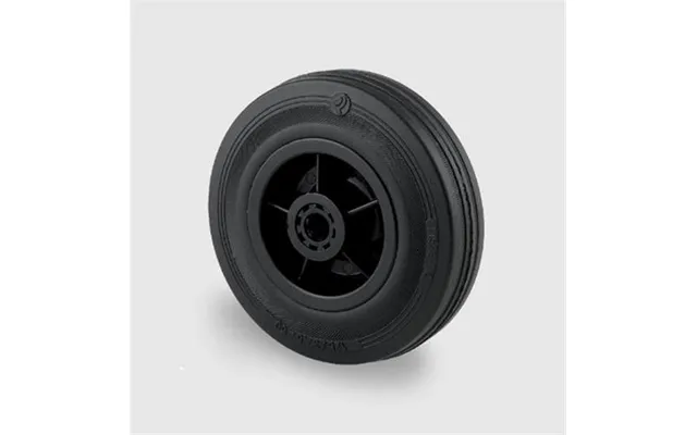 Tr.hjul 160mm Gummi M Pl.fælg 135kg Prr