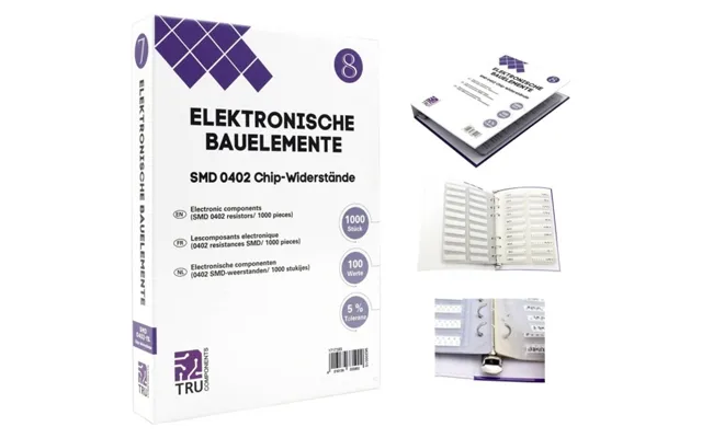 Tru Components Tc-6869420 Sortiment Album Smd 0402 0,625 W 5 % 1000 Stk