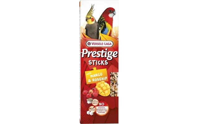 Versele Laga Prestige Sticks Big Parakeets Mango & Rosehip 2p
