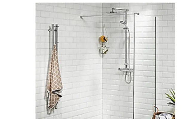 Vetro 50 Cm Brusevæg - 6 Mm Klart Hærdet Glas, Easyclean