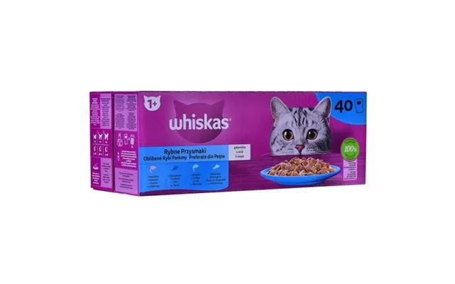 Whiskas Fish Favourites In Jelly - Vådfoder Til Katte