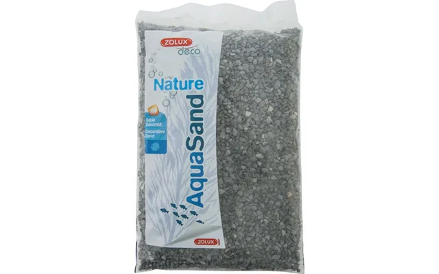 Zolux Aquasand Nature Grus Til Akvarium Basalt Sort 1 Kg