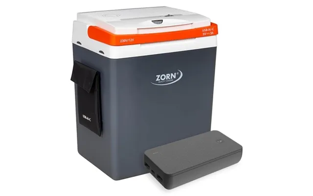 Zorn 30l Elektrisk Køleboks 12 230v Inkl. Powerbank