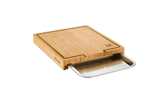 Zwilling Bbq Skærebræt Med Bakke 39 Cm X 30 Cm - Bambus