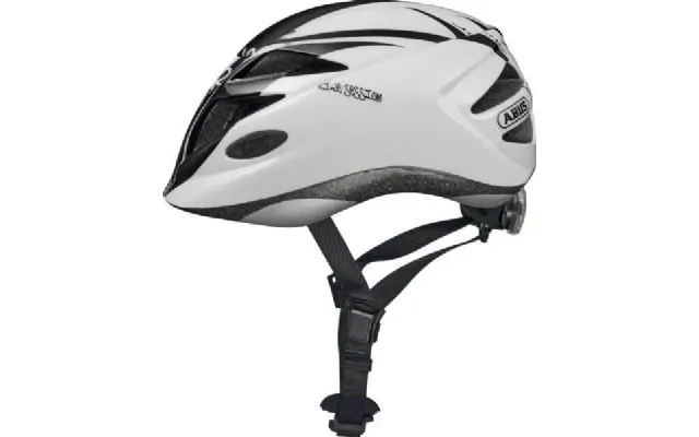 Abus Hubble Hjelm M. Led Lys - Black White