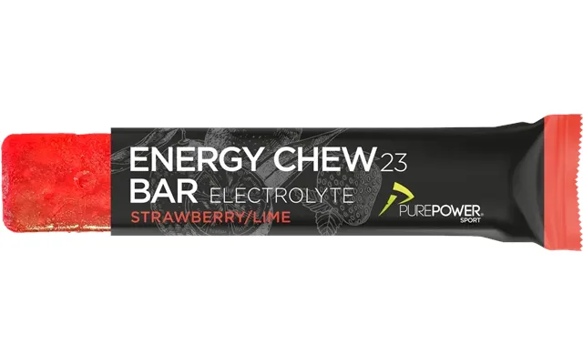 Purepower Energy Chew Bar Electrolyte - Jordbær Lime 30g