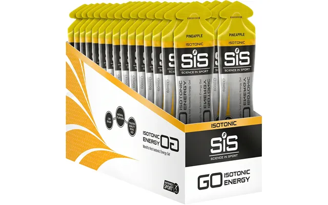 Sis Go Isotonic Energy Gel Pineapple - 60ml 30 Stk. Kasse