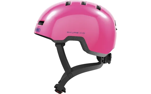 Abus Skurb Kid Cykelhjelm Shiny Pink Hjelmstørrelse 50-55 Cm