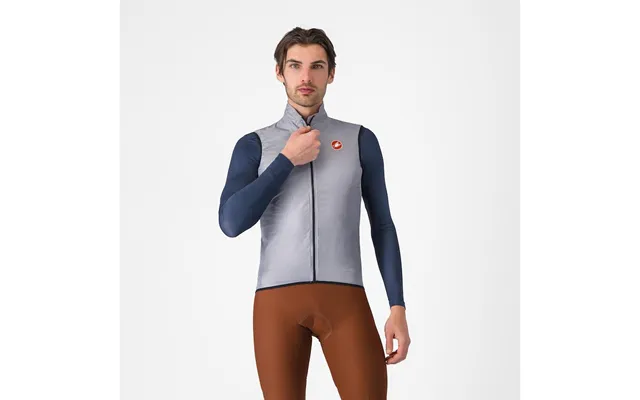 Castelli Aria Cykelvest Silver Gray Herre