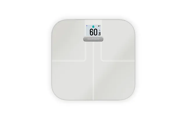Garmin Index S2 Smart Scale - Vægt Der Bl.a Måler Kropsfedt, Vand Og Bmi