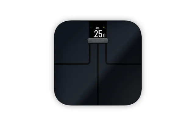 Garmin Index S2 Smart Scale - Vægt Der Bl.a Måler Kropsfedt, Vand Og Bmi