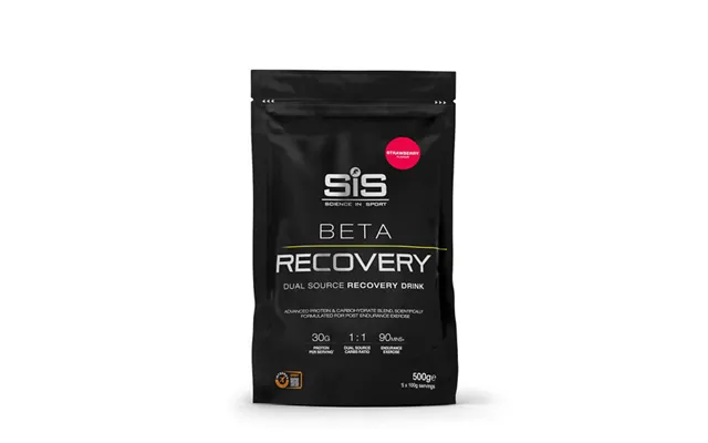 Sis Beta Fuel Recovery Jordbær Pulver 500 Gram