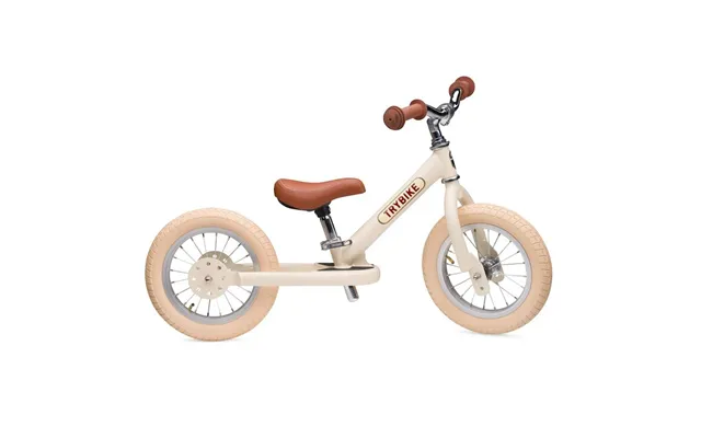 Trybike Balance Løbecykel 2 Hjul Creme