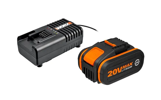 Worx 20v Batteri 4ah Med Lader