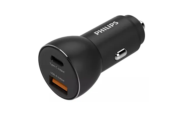 Philips Usb Fast-charge Lader Til Cigarstik Usb-a C 36w