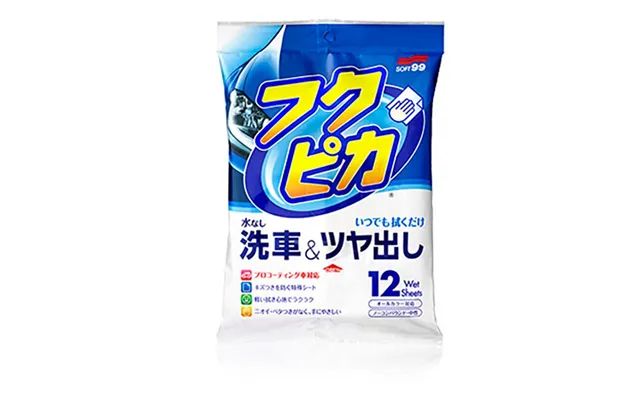 Soft99 Fukupika Wash & Wax 12 Stk. Wipes