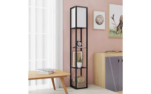 Gulvlampe Med Hylder - E27 40w Uden Pære