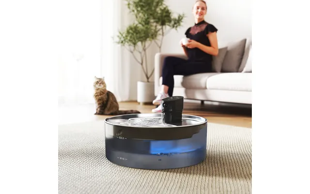 Kattefontæne 7l Drikkefontæne Til Katte Med Stille Pumpe - Led Intelligent Sensor