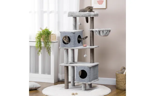 Kradsetræ 142 Cm Med Huler Og Platforme - Sisal Søjle