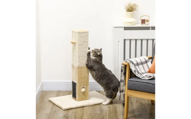 Kradsetræ Til Katte - 79 Cm Kradsesøjle Med Pelsbørster
