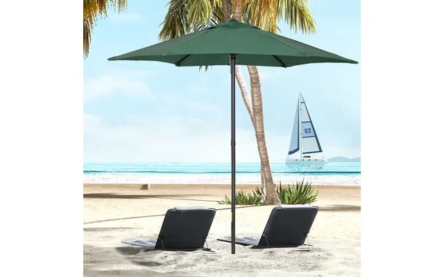 Parasol Ø196 Cm - Parasol Med Foldefunktion