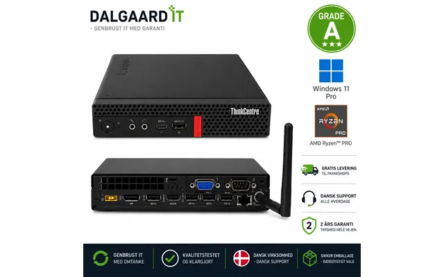 Lenovo Thinkcentre M75q Ryzen 3 Pro 3200ge 8gb 256gb Nvme Refurbished Grade A