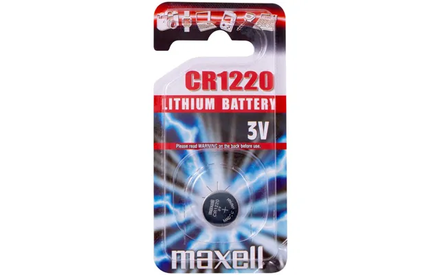 Maxell Cr1220 Lithium 3v Batteri