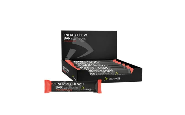 Purepower Chew Bar Elektrolyt Jordbær Lime 1x30g