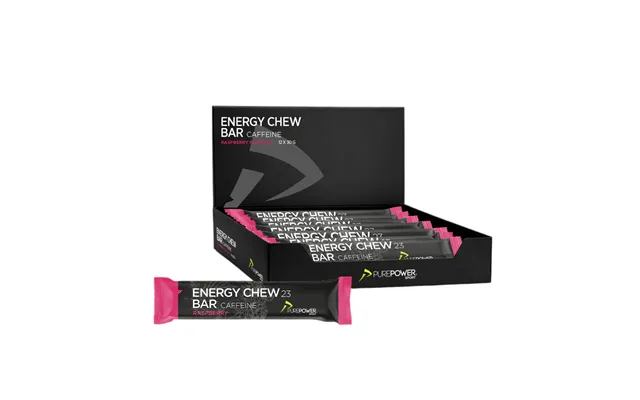 Purepower Chew Bar - Koffein Hindbær 1x30g