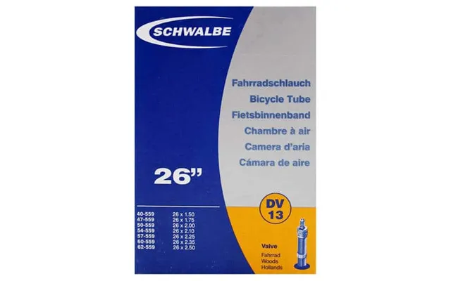 Schwalbe Cykelslange 26 Tommer Almindelig Ventil Dv13