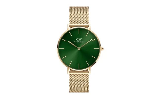 Gold 32mm Watch Petite Emerald Dw