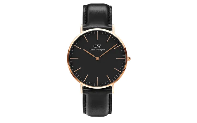 Rose Gold 40mm Watch Classic Sheffield Black Dw