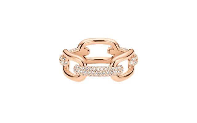 Rose Gold Ring Crystal Link Dw