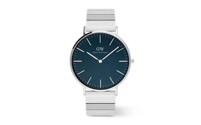Silver 40mm Watch Classic Piano Link Arctic Dw