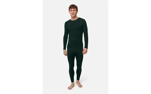 Merino Skiundertøj Til Mænd I Mørkegrøn Mørkegrøn Merinould - 180 G M