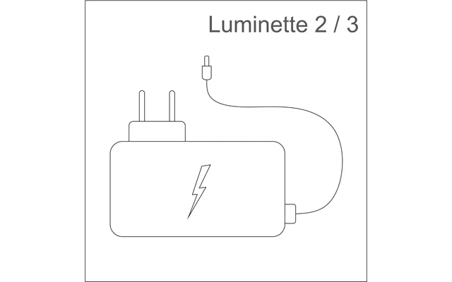 Adaptor Til Lucimed Luminette 2 Og 3 - Dansk Lysterapi