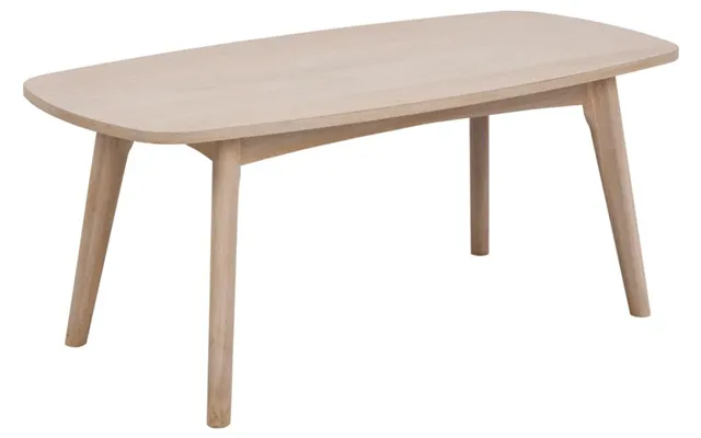 Ambrosius Sofabord 118 X 58 Cm I Hvidpigmenteret Egefiner Med Skrå Ben