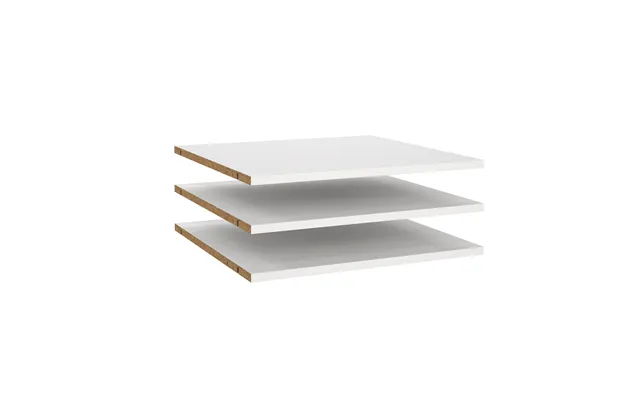 Hyldepakke Med 3 Bredde Hylder Til Smart Garderobeskab 118,5 Cm Bredt